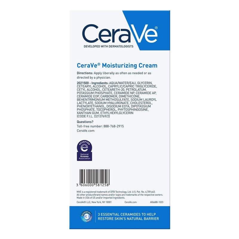 CeraVe Moisturizing Cream Interchangeable Multi-Pack, 16 oz Jar with Pump + 16 oz Jar