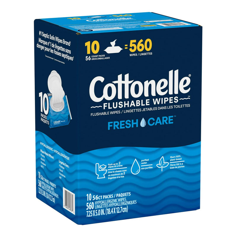 Cottonelle Fresh Care Flushable Wipes, 560 Wipes