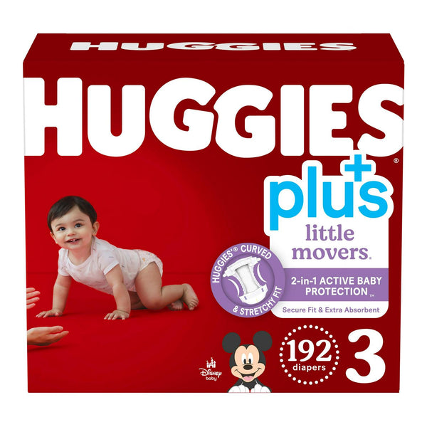 Huggies Plus Diapers Sizes 3 - 7