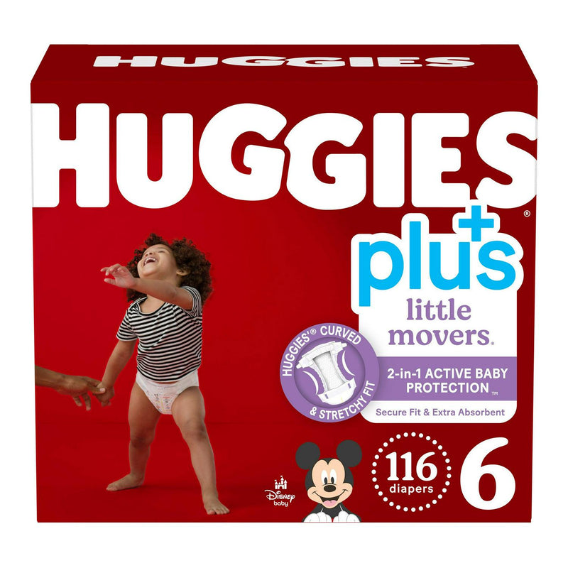 Huggies Plus Diapers Sizes 3 - 7