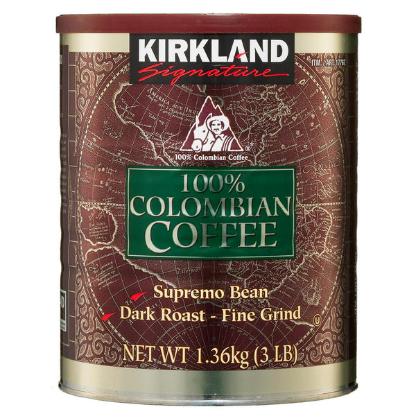 Kirkland Signature 100% Colombian Coffee, Dark Roast, 3 lbs