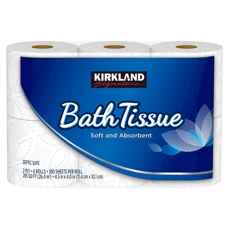 Kirkland Signature Bath Tissue, 2-Ply, 380 Sheets, 30 Rolls