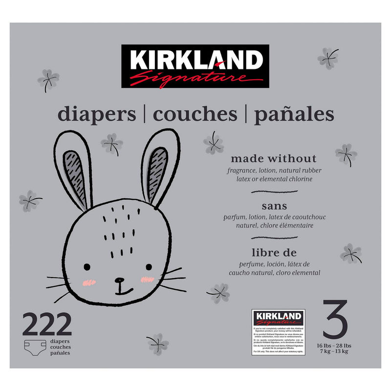 Kirkland Signature Diapers Sizes 3-6