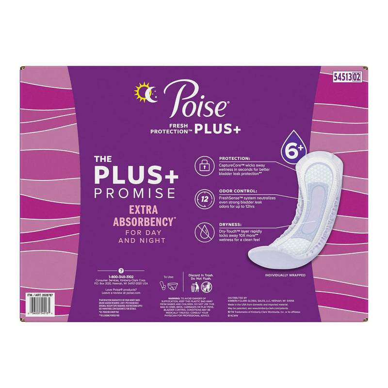 Poise Plus Pads, Ultimate Absorbency Long, 108-count