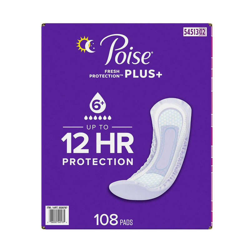 Poise Plus Pads, Ultimate Absorbency Long, 108-count