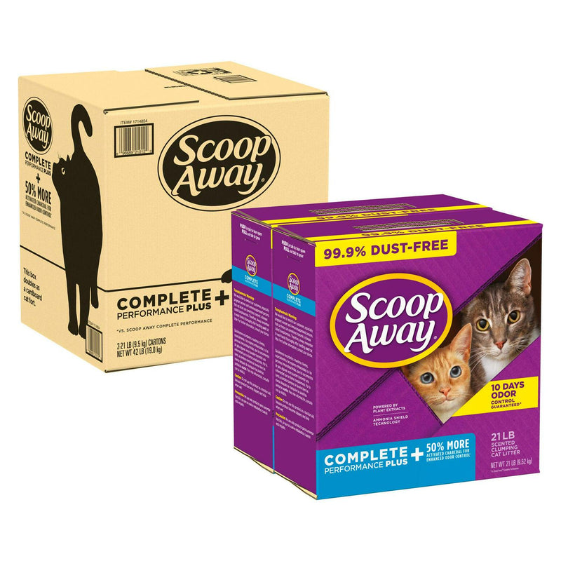 Scoop Away Complete Performance Plus, Scented Cat Litter, 42 Pounds