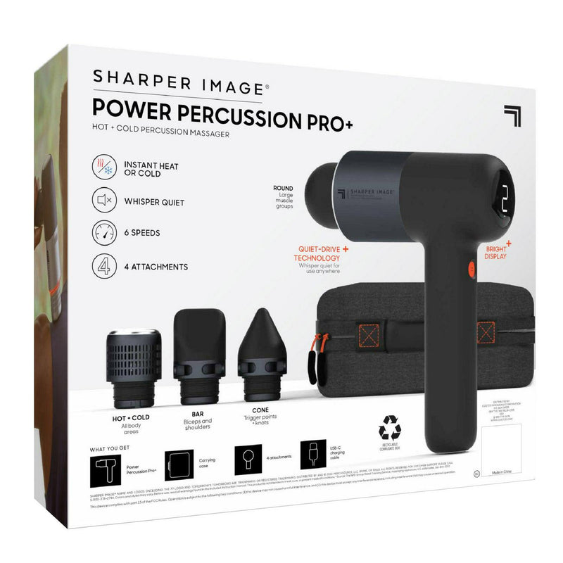 Sharper Image Power Percussion Pro+ Hot + Cold Percussion Massager