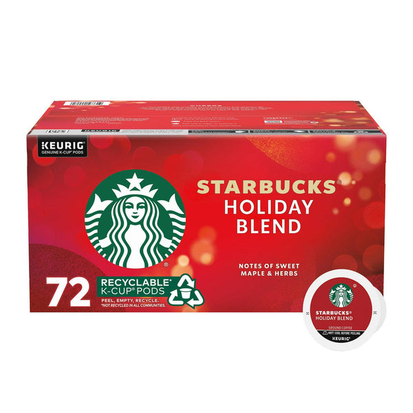 Starbucks Coffee Holiday Blend K-Cup Pod, 72-count